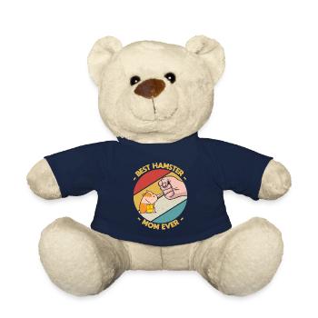 Meilleur hamster maman jamais rongeur propriétaire d’animal de compagnie - Nounours - bleu marine - Devant