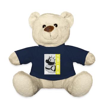 Jouet de canard en caoutchouc punk Sarcasme Citation - Nounours - bleu marine - Devant