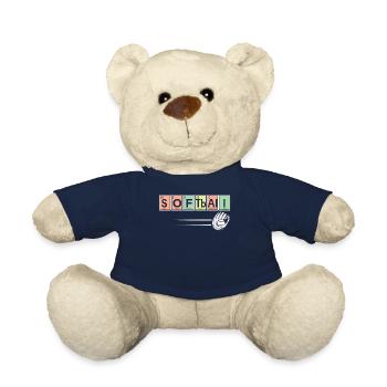 Softball Player Sports Chemistry - Teddy Bear - french navy - Front