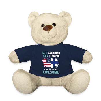 Half American Half Finn - Teddy Bear - french navy - Front