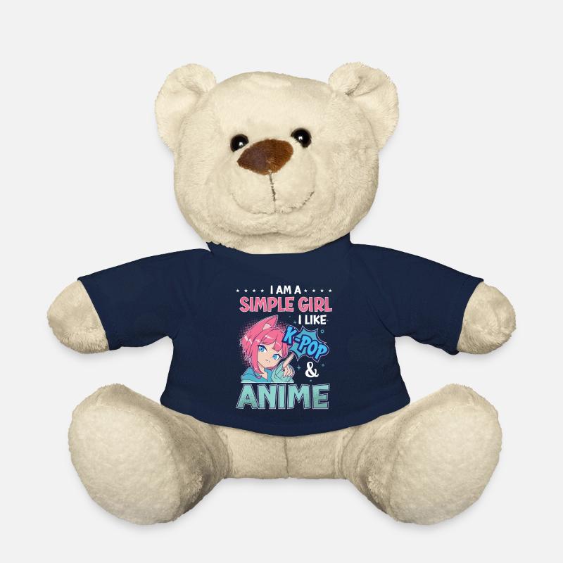 I Like K-Pop And Anime K-Pop - Teddy Bear - french navy