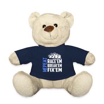 Race'em Break'em Fix'em Repeat Model Car Remote C - Teddy Bear - french navy - Front