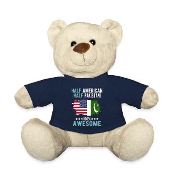 Half American Half Pakistani - Teddy Bear - french navy - Front