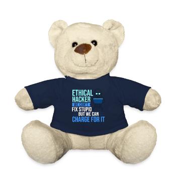 Ethical Hacker Security Computer Hacking - Teddy Bear - french navy - Front