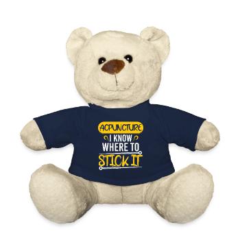Acupuncture Know To Stick - Teddy Bear - french navy - Front