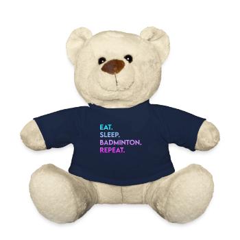 eat sleep badminton repeat - Teddy - French Navy - Vorne