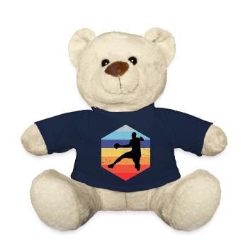 Handballer Handballspielen Handballspieler - Teddy - French Navy - Vorne