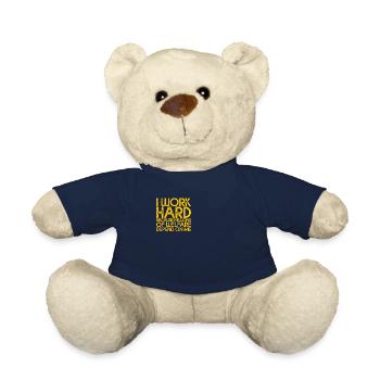 Work Hard - Millions Of Welfare Depend On Me 4 - Teddy Bear - french navy - Front