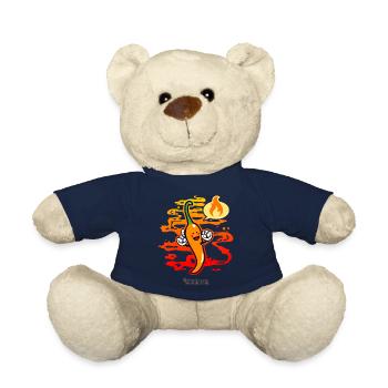 Chili Kawaii Comic Chili Pepper - Teddy Bear - french navy - Front