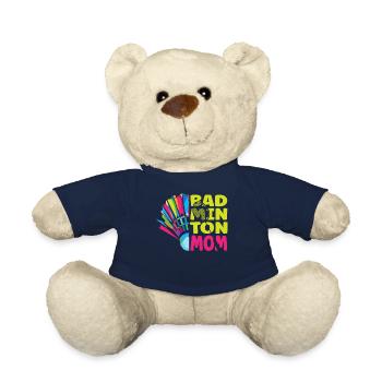 Cool Badminton Maman Joueur de Badminton Maman - Nounours - bleu marine - Devant