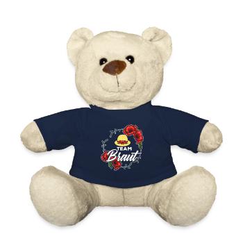 Team Braut Hochzeitsparty Damenhut Rosenkranz Crew - Teddy - French Navy - Vorne