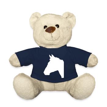 tête de cheval - Nounours - bleu marine - Devant
