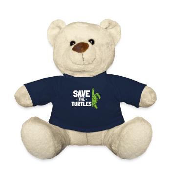 Sauvez les tortues - Nounours - bleu marine - Devant