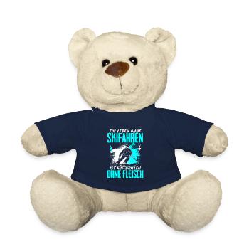 Leben Ohne Skifahren Grillen Ohne Fleisch - Teddy - French Navy - Vorne