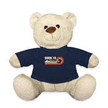 Wakeboard Wakeboarder Wakeboarding Cadeau - Nounours - bleu marine - Devant