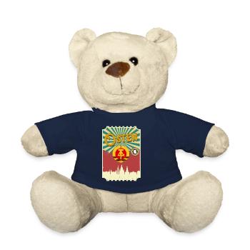 Ostdeutschland Tshirt Herren Ossi Dresden NVA DDR - Teddy - French Navy - Vorne