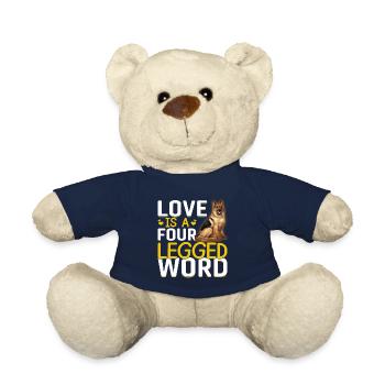 Deutscher Schäferhund Liebe Vierbeiniges Wort - Teddy - French Navy - Vorne