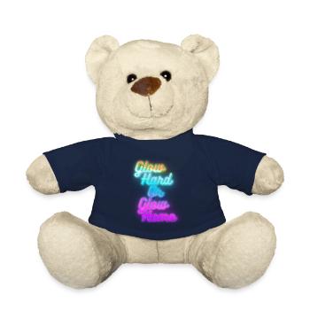 Glow Hard or Glow Home - Teddy Bear - french navy - Front