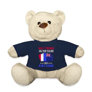 Moitié Français moitié Néo-Zélandais - Nounours - bleu marine - Devant
