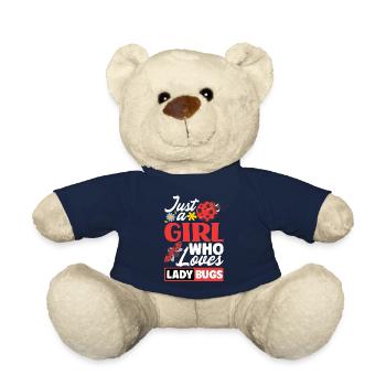 Ladybug Ladybirds Entomology Just A Girl Who - Teddy - French Navy - Vorne