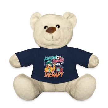 Korean Pop Design for a K-Pop Fashion Fan - Teddy Bear - french navy - Front