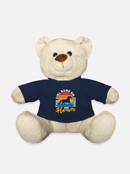 Dieses Mädchen läuft auf Jesus und Pferden Reiten - Teddy - French Navy
