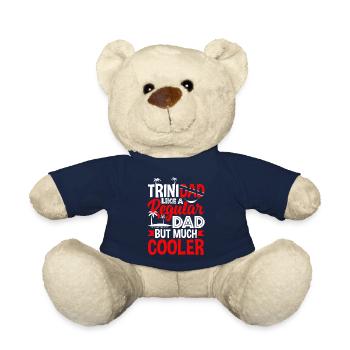 Trinidad et Tobago Drapeau Trinidadian Père Drôle - Nounours - bleu marine - Devant