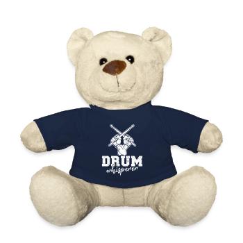 Drum Whisperer Funny Drummer Percussion Drums Band - Teddy - French Navy - Vorne