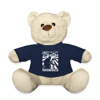 Cameras don't take photos Photographers - Teddy Bear - french navy - Front