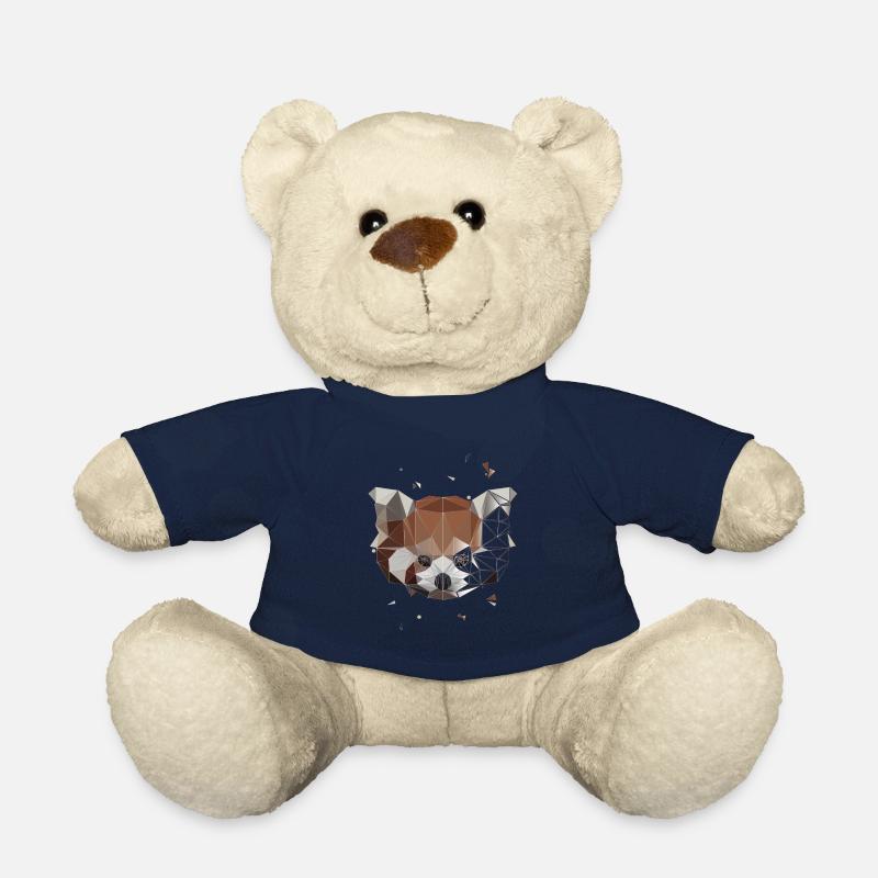 Roter Panda Polygon Kleiner Roter Panda Polygon - Teddy - French Navy