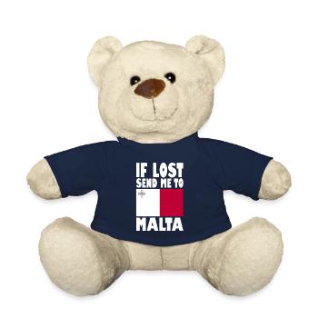 Malta Flagge Spruch - Teddy - French Navy - Vorne