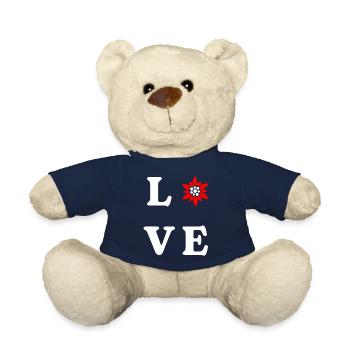 Switzerland Love - Teddy Bear - french navy - Front