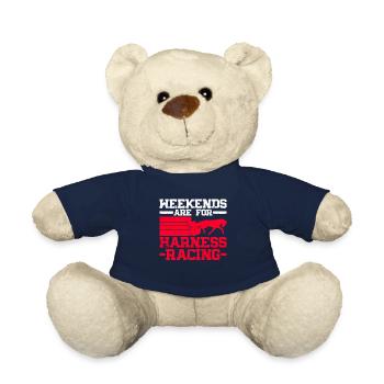 Les week-ends sont pour les courses de trot - courses de chevaux - Nounours - bleu marine - Devant