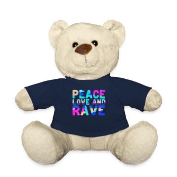 Raver Festival Hardtekk Techno Rave - Nounours - bleu marine - Devant