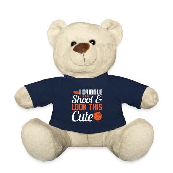 Ich Dribbele Schieße Und Sehe So Süß Aus - Teddy - French Navy - Vorne