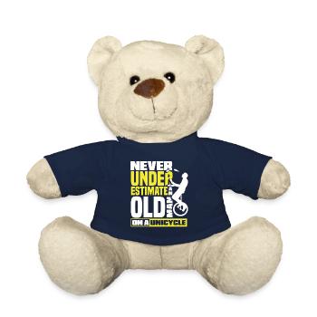 Circus Performer Never Underestimate An Old Man - Teddy Bear - french navy - Front