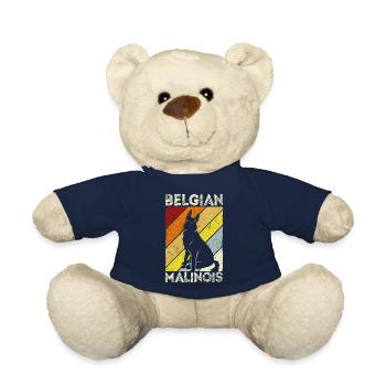 Belgian Malinois Hund Geschenk Hunde Hundesport - Teddy - French Navy - Vorne