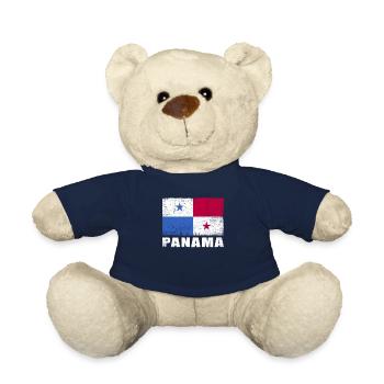 Panama Flagge Grunge Panama Fahne - Teddy - French Navy - Vorne