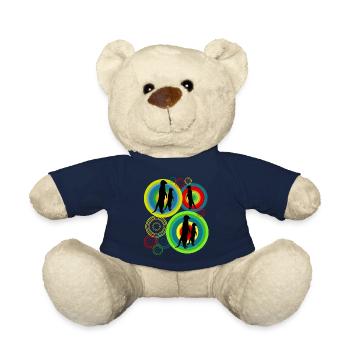 Meerkat Pictures Retro Meerkats - Teddy Bear - french navy - Front