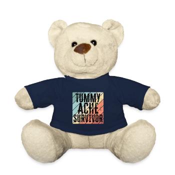 Vintage Tummy Ache Survivor en détresse - Nounours - bleu marine - Devant