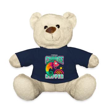 Chamäleon, lustiger Spruch, Motivationsspruch - Teddy - French Navy - Vorne