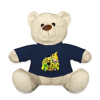 Camion Tournesol Clipart Gnome - Nounours - bleu marine - Devant