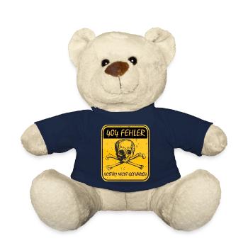 halloween fehler 404 kostüm totenkopf - Teddy - French Navy - Vorne