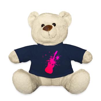 Guitariste Guitariste Homme Guitariste Guitare - Nounours - bleu marine - Devant