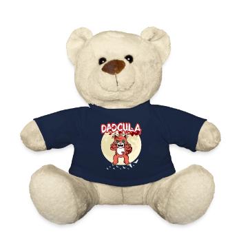 Dadcula Dracula Vampire Dad Funny Halloween Party - Teddy - French Navy - Vorne