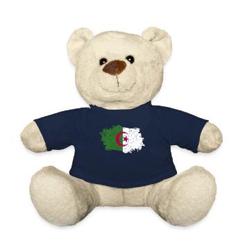 Algerien Flagge Grunge Algerien Fahne - Teddy - French Navy - Vorne