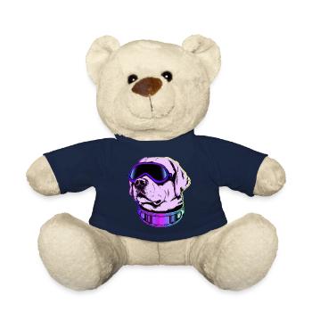 Futur Labrador 80s années 90 Chien Gift Retriever - Nounours - bleu marine - Devant