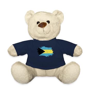 Bahamas Flag Grunge Bahamas Flag - Nounours - bleu marine - Devant