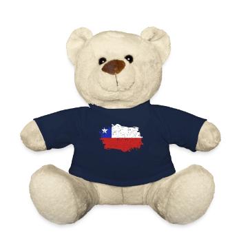Chile Flagge Grunge Chile Fahne - Teddy - French Navy - Vorne