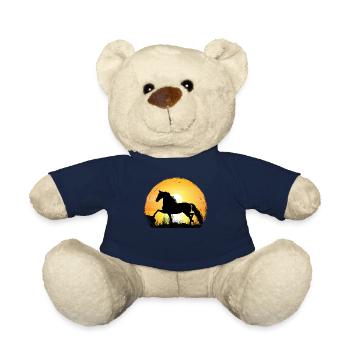 Sunset - Morgan Horse - Teddy Bear - french navy - Front
